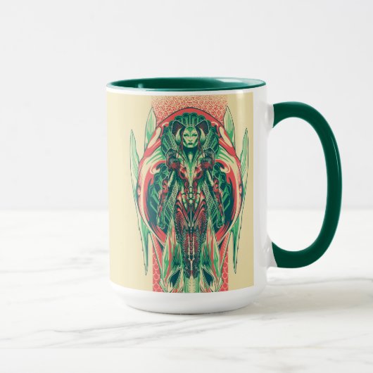 Mug Panneau de Nouveau d'art de pêcheur de la Reine (Droite)