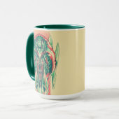 Mug Panneau de Nouveau d'art de pêcheur de la Reine (Devant gauche)