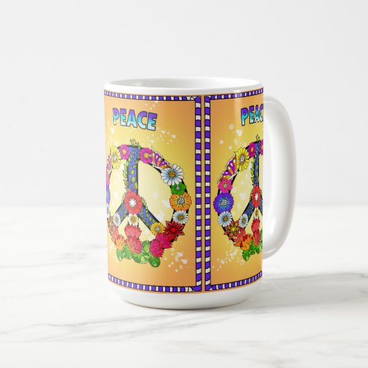 Mug Panneau de paix (Devant droit)