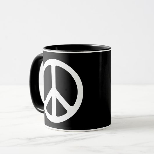 Mug Panneau de paix (Devant gauche)