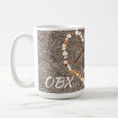 Mug Panneau de Paix Coeurs Coquillages OBX Beach NC (Gauche)