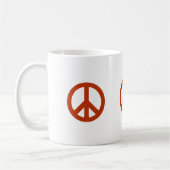 Mug Panneau de paix, Hippies rétro (Gauche)