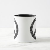 Mug Panneau de Paix Noir Perdu (Centre)