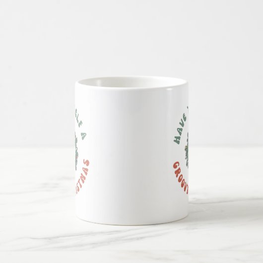 Mug Panneau de Paix Rétro Ayez Vous Un Noël Super (Centre)