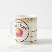 Mug panneau de pommes du marché de fermiers (Devant gauche)