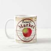 Mug panneau de pommes du marché de fermiers (Gauche)