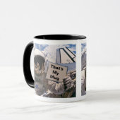 Mug Panneau de retenue des astronautes de la NASA - Aj (Devant gauche)