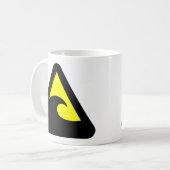 Mug Panneau de risque de tsunami (Devant gauche)