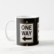 Panneau de rue vintage ONE WAY rouillé