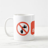 Mug Panneau de sécurité pour eau non potable (Gauche)