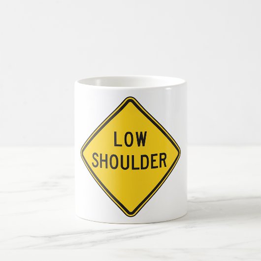 Mug Panneau de signalisation à épaulement bas