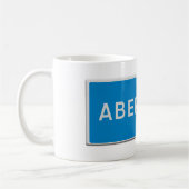 Mug Panneau de signalisation Aberdeen (Gauche)