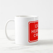 Mug Panneau de signalisation - Attention, passage de v (Gauche)