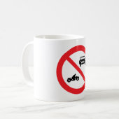 Mug Panneau de signalisation 'Aucun véhicule' (Devant gauche)