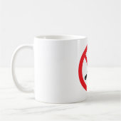Mug Panneau de signalisation 'Aucun véhicule' (Gauche)