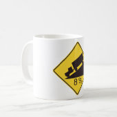 Mug Panneau de signalisation de pente raide pour camio (Devant gauche)