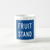 Mug Panneau de signalisation de stand de fruits (Centre)