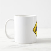Mug Panneau de signalisation routier d'avertissement D (Gauche)
