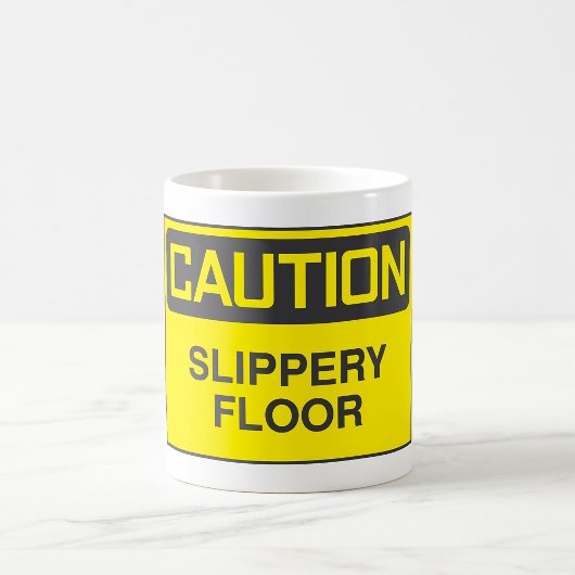 Mug Panneau de signalisation sol glissant