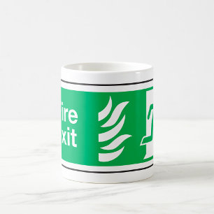 Mug Panneau de sortie incendie