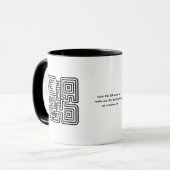 Mug Panneau de table Google Reviews | Socle de code QR (Devant gauche)
