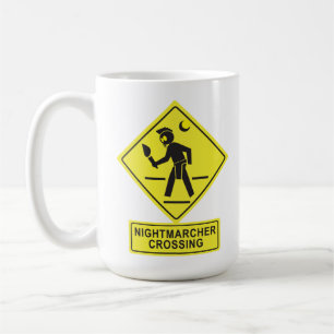 Mug Panneau de Traverse de Marcheur Nocturne Hawaïen D