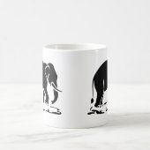 Mug Panneau de trekking des éléphants asiatiques devan (Centre)