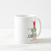 Mug Panneau de vœux de Noël Elf Shenanigans (Devant droit)