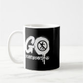 Mug Panneau d'interdiction de planche à roulettes Plan (Gauche)