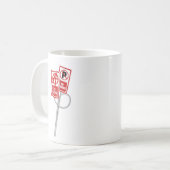 Mug Panneau d'interdiction de stationner anarchique (Devant gauche)