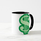 Mug Panneau dollar (Devant droit)