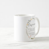 Mug Panneau étoile Capricorne Janvier Anniversaire Cad (Devant droit)