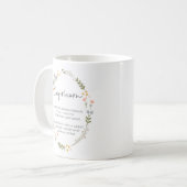 Mug Panneau étoile Capricorne Janvier Anniversaire Cad (Devant gauche)