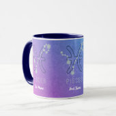 Mug Panneau étoile Poissons Zodiac Horoscope Constella (Devant gauche)