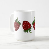 Mug Panneau fraise (Devant gauche)