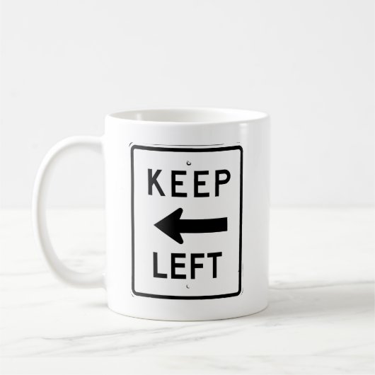 MUG PANNEAU GARDER LA GAUCHE (Gauche)