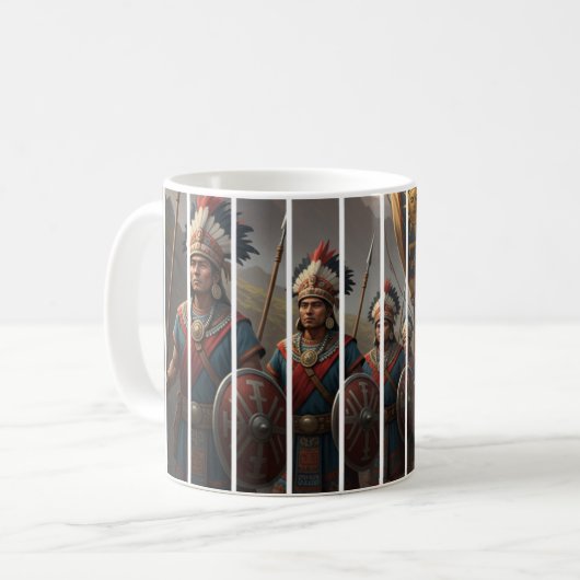 Mug Panneau Guerriers inca (Devant gauche)