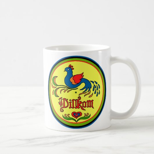 Mug Panneau hexadécimal Bienvenue Oiseau (Droite)
