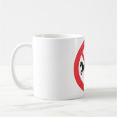 Mug Panneau Interdiction Véhicules Attelés (Gauche)