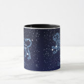 Mug Panneau Léo Constellation et Zodiaque avec étoiles (Centre)