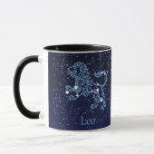 Mug Panneau Léo Constellation et Zodiaque avec étoiles (Gauche)