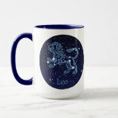 Mug Panneau Léo Constellation et Zodiaque avec étoiles (Gauche)