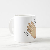 Mug Panneau main - Emoji (Devant gauche)