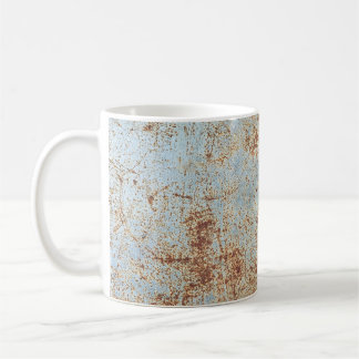 Mug Panneau métallique rouillé, arrière - plan texturé