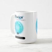 Mug Panneau moderne Zodiac PIsces Quote d'eau Élément (Devant gauche)