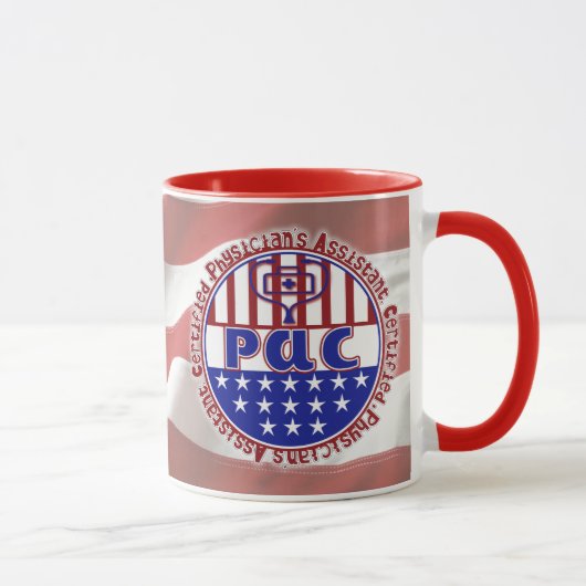 Mug PANNEAU PATRIOTIQUE DE L'Assistant de médecine PAC (Droite)