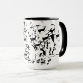 Mug Panneau Petroglyphe des ponts naturels (Devant droit)