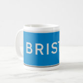 Mug Panneau routier Bristol (Devant gauche)