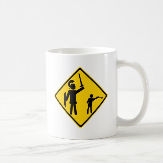 Mug Panneau routier David et Goliath (Droite)