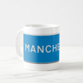 Mug panneau routier de Manchester (Devant gauche)